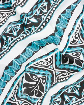 Polynesian fabric PITI Blue - Tissushop